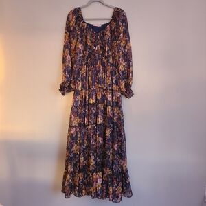 Ivy City Co Cassia Maxi Metallic Dress